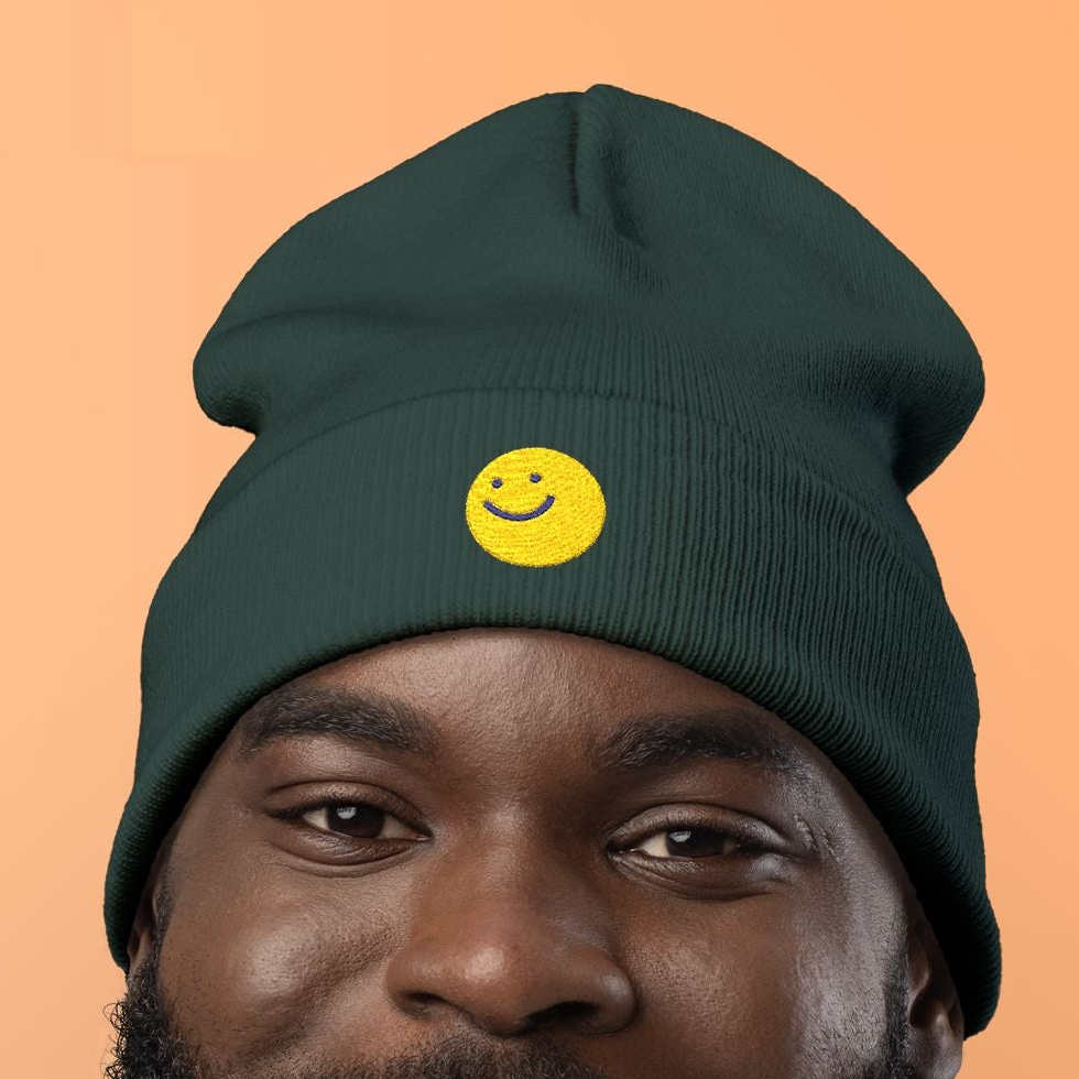 JUST SMILING Knit Beanie